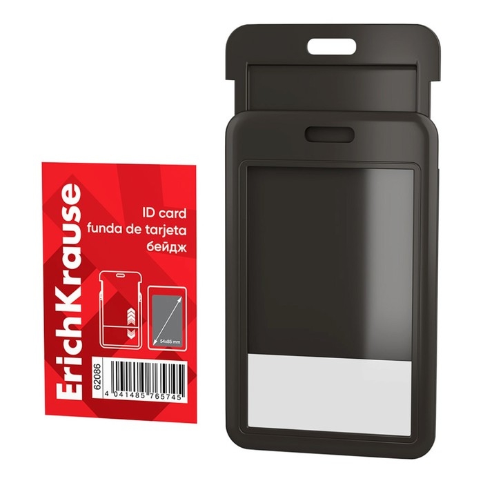 Бейдж вертикальный 54 х 85 мм, ErichKrause слайдер, пластик ABC, текстильная лента, цвет микс Бейдж вертикальный 54 х 85 мм, ErichKrause слайдер, пластик ABC, текстильная лента, цвет микс