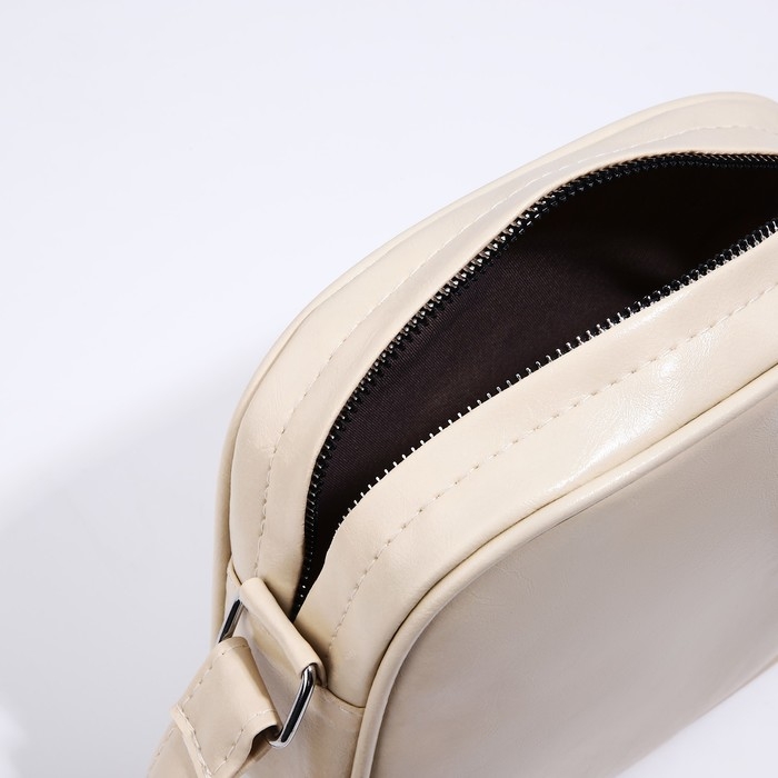 Сумка кросс-боди на молнии, цвет бежевый Сумка кросс-боди на молнии, цвет бежевый