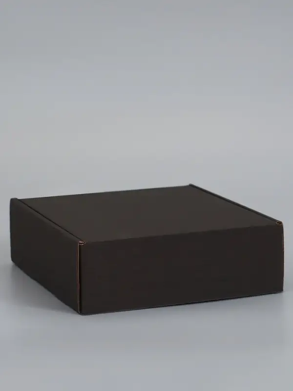 Коробка самосборная, черная, для подарков, хранения и отправки посылок, 21&times;21&times;7 см 6914772