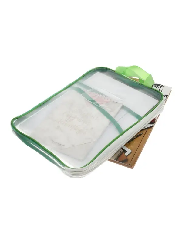 Папка для документов фортмат А4, сетка, с 3 отделениями, с ручками