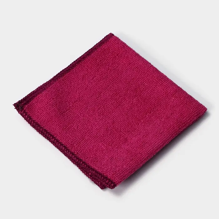 Салфетка универсальная Доляна, 220 г/м², 30×30 см, микрофибра, c оверлоком, розовая Салфетка универсальная Доляна, 220 г/м², 30×30 см, микрофибра, c оверлоком, розовая