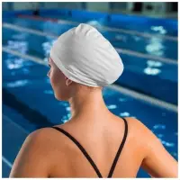 Шапочка для плавания взрослая ONLYTOP Swim, тканевая, обхват 54-60 см