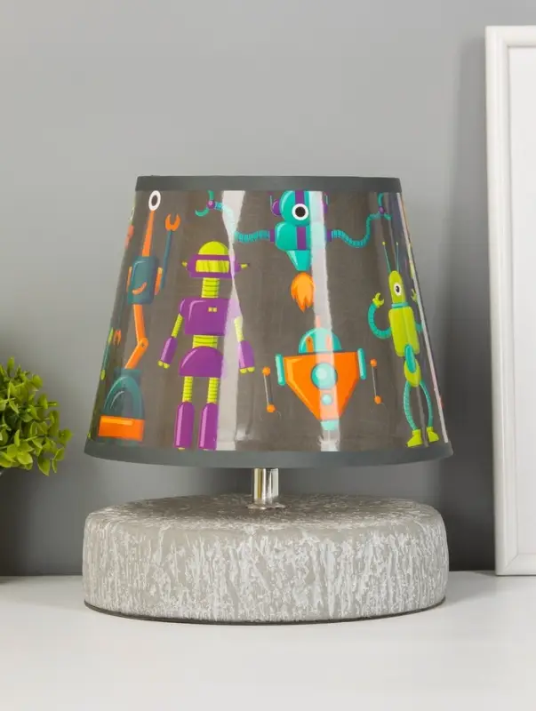 Настольная лампа Настольная лампа "Суше" E27 40Вт серый 20х20х23 см RISALUX