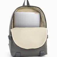 Рюкзак молодёжный на молнии, 3 кармана, размер 29&times;12&times;42 см, серый