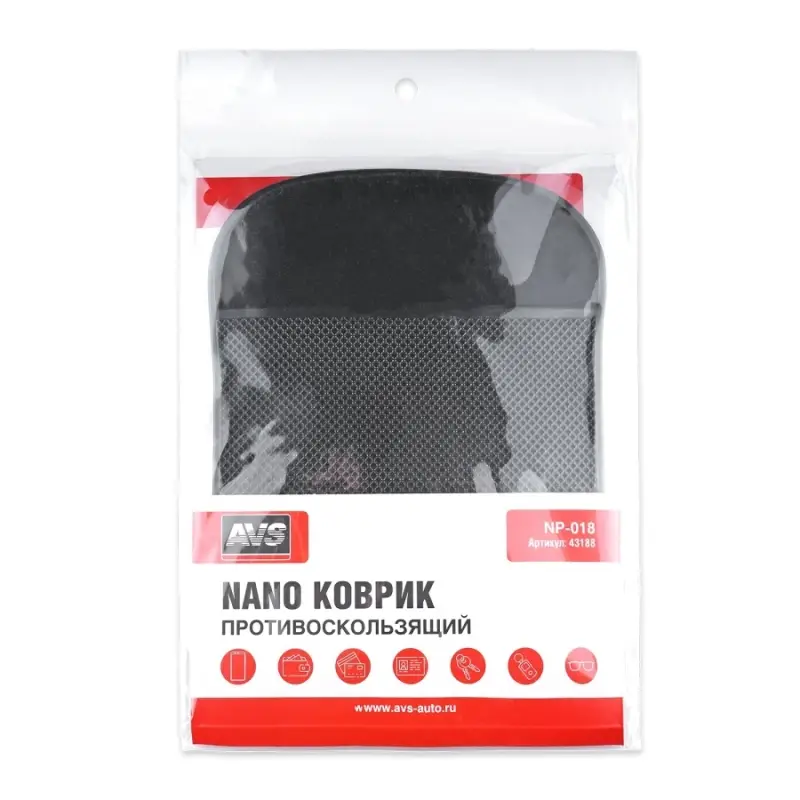 Противоскользящий NANO коврик AVS NP-018 (14,5х18,5см)