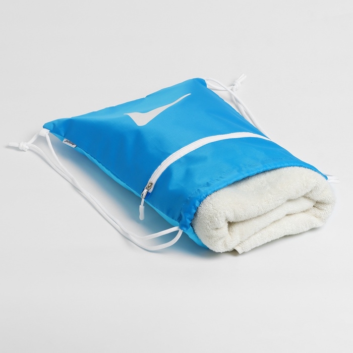 Сумка для мокрых вещей, 42*32 см, цвет голубой Сумка для мокрых вещей, 42*32 см, цвет голубой