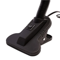 Светильник Ultraflash UF-320P C02 черный с прищепкой, 230В, 60Вт, E27