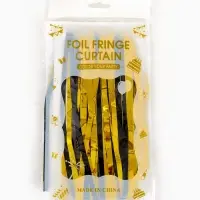 Занавес для фотозоны 1х2 м., черно-золотой Занавес для фотозоны 1х2 м., черно-золотой