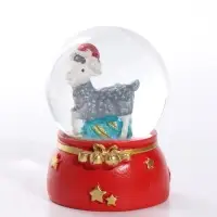 Снежный шар &laquo;Новогодний барашек&raquo;, d=4.5 см, 4.5&times;4.5&times;6.5 см, МИКС