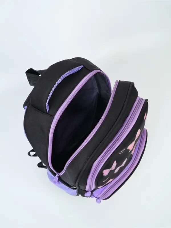 Ранец с эргономичной спинкой текстильный "Бантик"