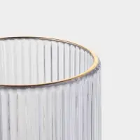 Набор стаканов 6 шт, 260 мл, золотой обод