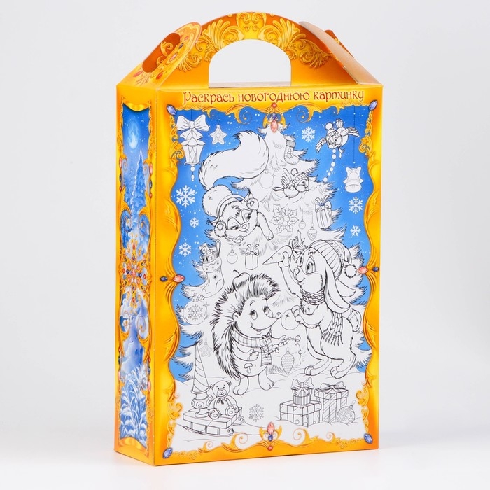 Новый год. Коробка подарочная новогодняя Ларец Дед мороз 17,5 х 31 х 7 см. Новый год. Коробка подарочная новогодняя Ларец Дед мороз 17,5 х 31 х 7 см.