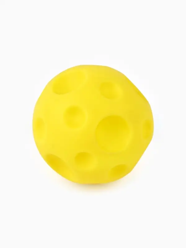 Игрушка пищащая Игрушка пищащая "Мячик планета" для собак, 6,5 см, желтая