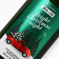 Гель для душа, 300 мл, Bright Christmas night, аромат: хвойный лес, Ural Lab Winter Melody