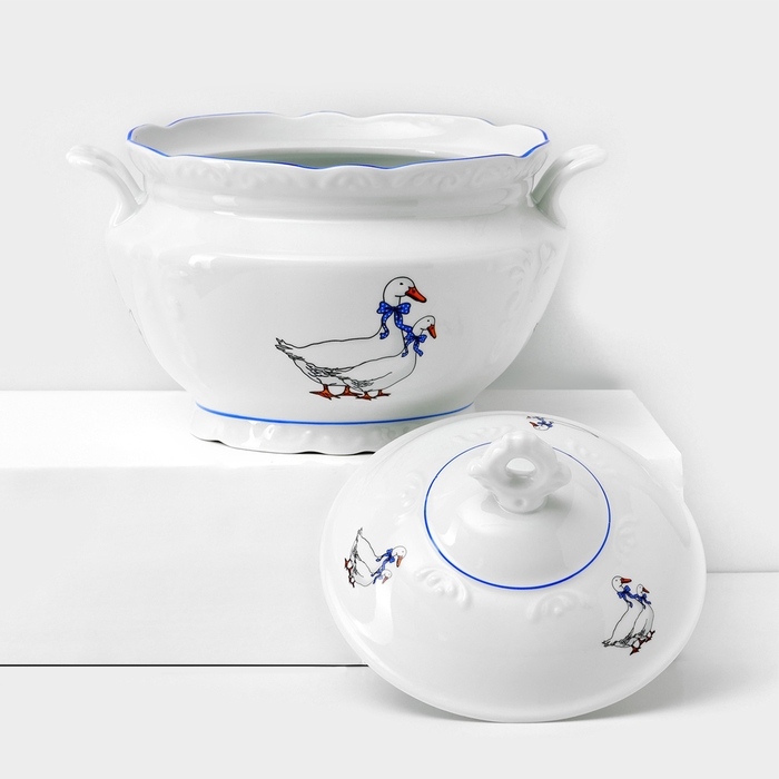 Сервиз фарфоровый столовый &laquo;Гуси&raquo;, 48 предметов