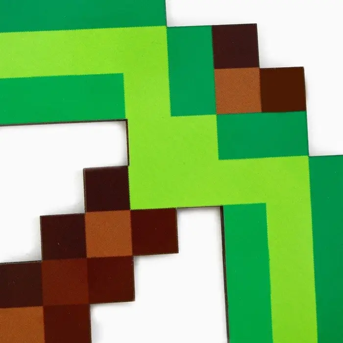 Деревянное оружие, детское сувенирное &laquo;Пиксель&raquo;, топор кирка, 14.2&times;18.1 см