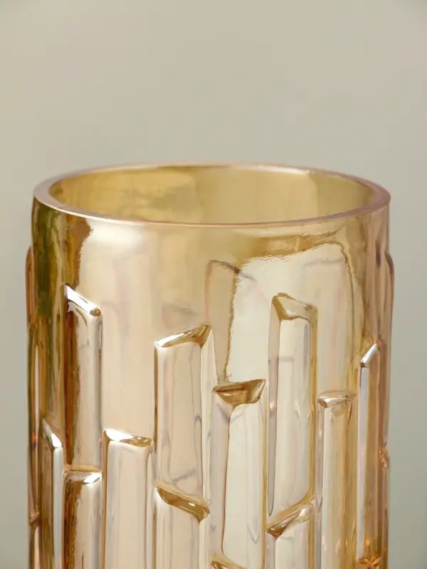 Ваза стекло настольная  Ваза стекло настольная "Мэнди" 29х12 см, коричневый