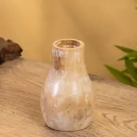 Подсвечник, d=4 см, 9&times;9&times;15 см, дерево джати, коричневый