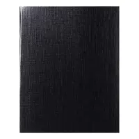 Тетрадь 48 листов в клетку, Metallic, обложка бумвинил, чёрная