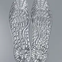 Стельки для обуви, универсальные, силиконовые, на клеевой основе, р-р RU до 41 (р-р Пр-ля до 40), 26.5 см, пара, прозрачные