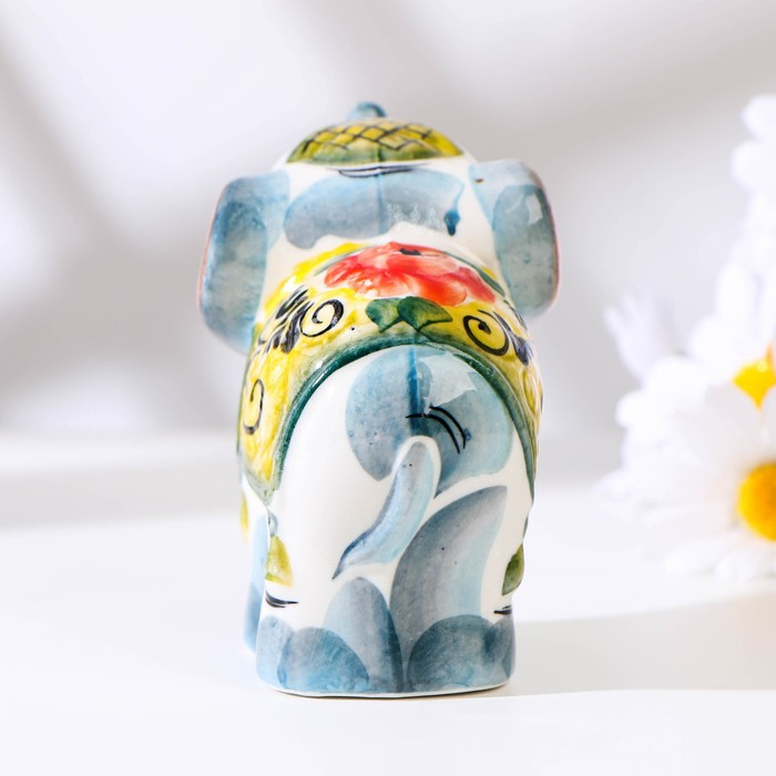 Сувенир «Слон Тоша», 9х11см, гжель , цвет Сувенир «Слон Тоша», 9х11см, гжель , цвет