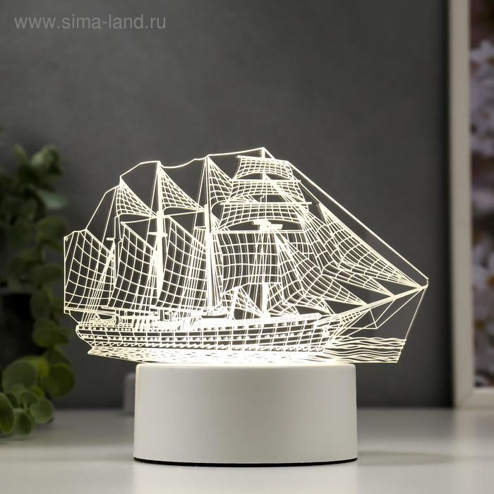 Светильник  Светильник "Фрегат" LED белый от сети 9,5х15х16см RISALUX