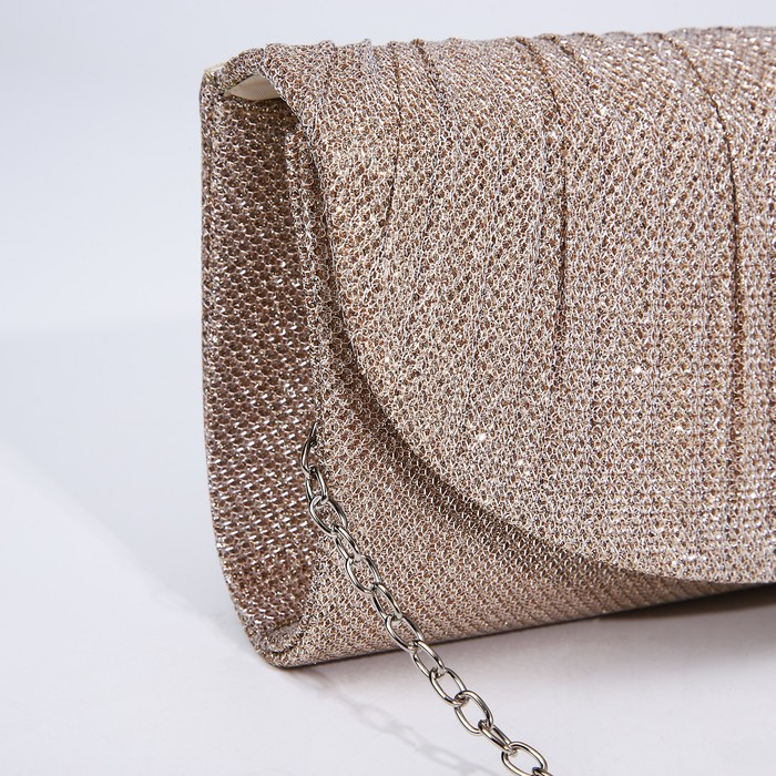 Сумка-клатч на магните, длинная цепь, цвет золотой Сумка-клатч на магните, длинная цепь, цвет золотой