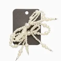 Обвес на штаны "Бантики", цвет белый в серебре Обвес на штаны "Бантики", цвет белый в серебре