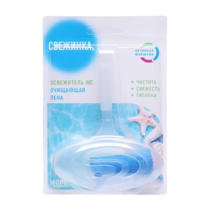 Подвесной очиститель для унитаза, Свежинка  Подвесной очиститель для унитаза, Свежинка "Море", 30 гр