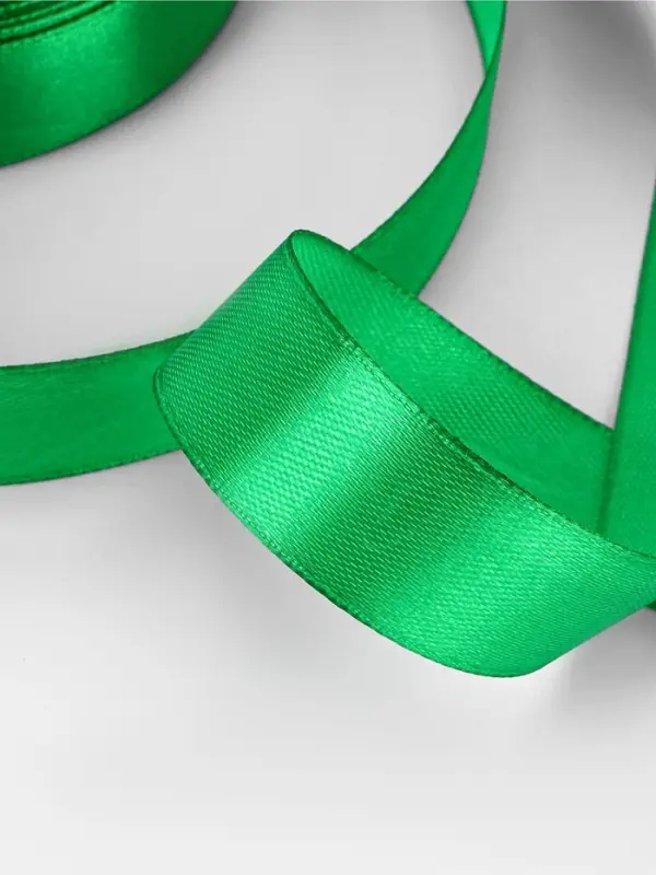 Лента атласная, 20 мм, 23&plusmn;1 м, зелёная №19