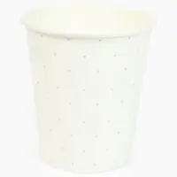 Стакан одноразовый бумажный «С Днём рождения», белый, 250мл