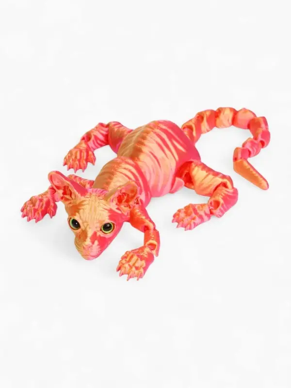 3Д - печатная игрушка &laquo;Кот Сфинкс&raquo;, подвижная, цвет МИКС