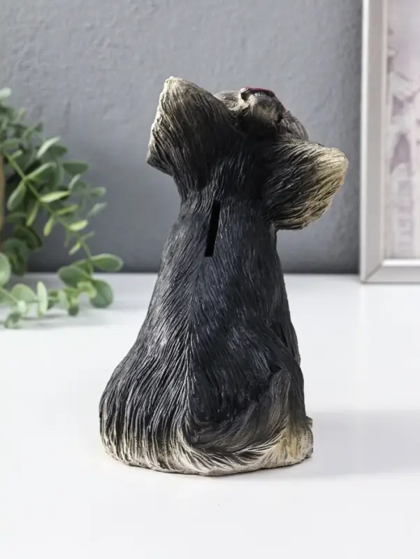 Копилка Щенок Йорк, темный