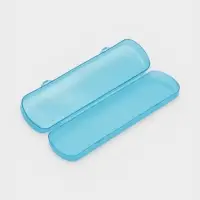 Футляр для зубной щётки и пасты, 21&times;6&times;3 см, голубой