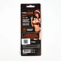 Ароматизатор бумажный «С НГ», чёрный лед