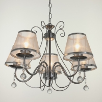 Люстра 2425/5 E27 40Вт хром 52х52х32-60 см BayerLux