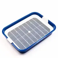 Туалет для кошек &laquo;Белла мини&raquo;, 35&times;26&times;6 см, с сеткой, пластик, синий