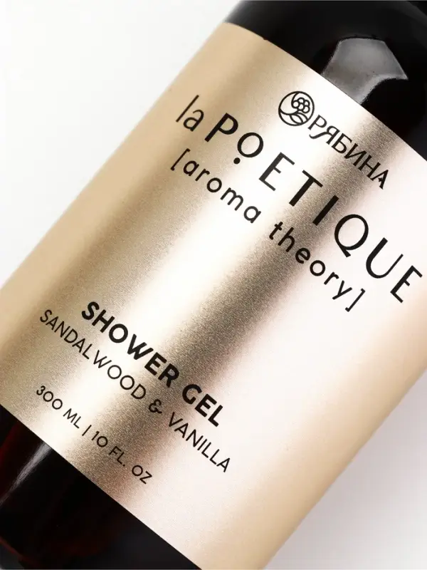 Гель для душа женский, 300 мл, аромат сандала и ванили, LA POETIQUE