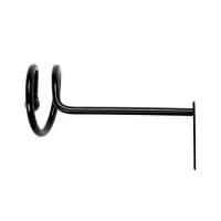 Крючок - держатель для штор на стену CAPPIO KS044, металлический, цвет черный, 2 шт Крючок - держатель для штор на стену CAPPIO KS044, металлический, цвет черный, 2 шт