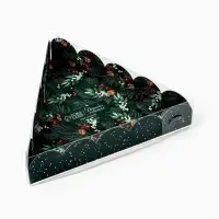 Коробка для кондитерских изделий новогодняя с пластиковой крышкой Happy New Year, 18&times;4 см