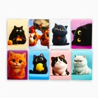 Блокнот А7, 16 л. &laquo;Котики&raquo; МИКС