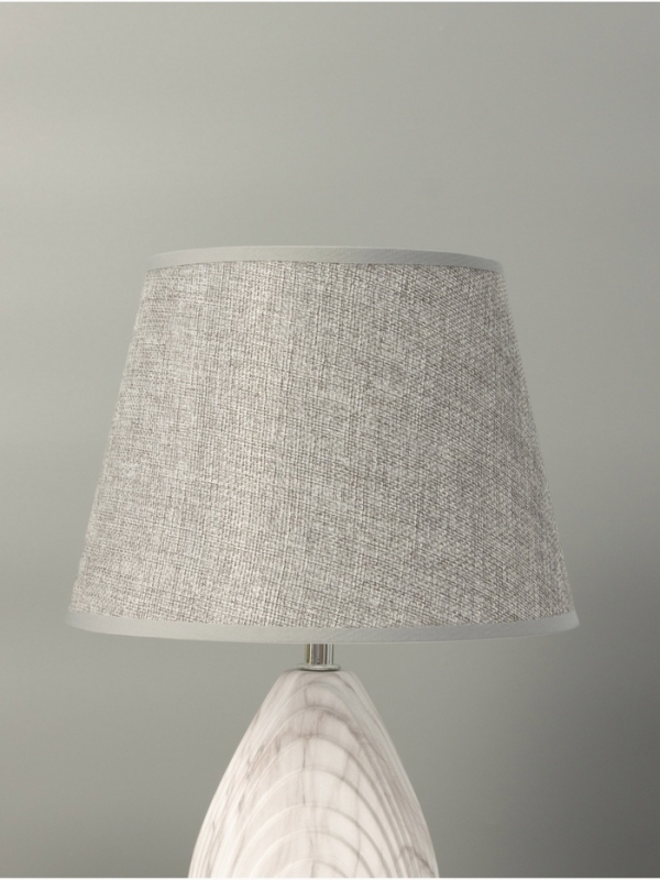 Настольная лампа "Капля" 1х40Вт Е14 серый 22,5х22,5х37см