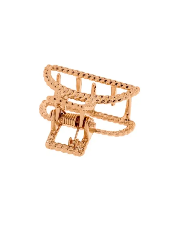 Крабик для волос &laquo;Эмма&raquo;, дуга, 2.5 см, золотистый