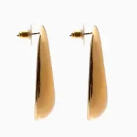 Серьги металл &laquo;Кольца&raquo;, полумесяц, цвет золото