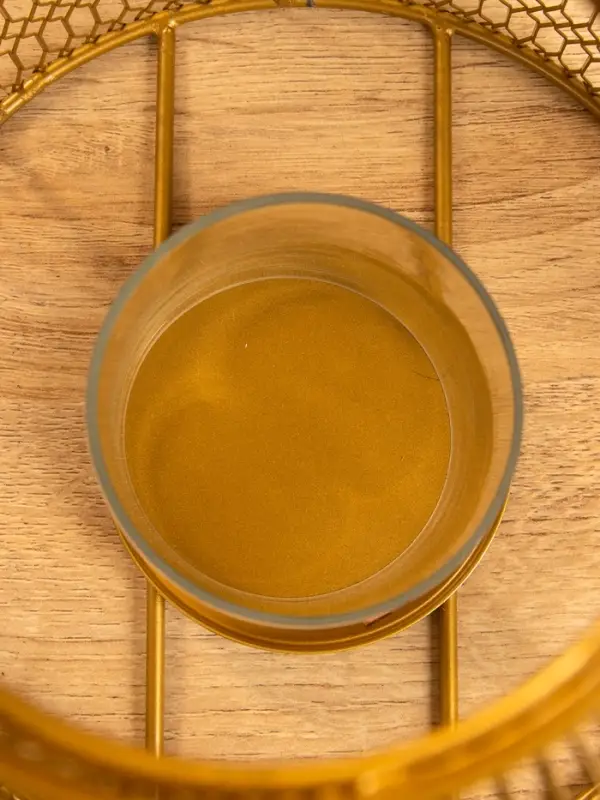 Подсвечник фонарь со стеклянной колбой 20х20х26 см, d 9 см, металл, цв. золото