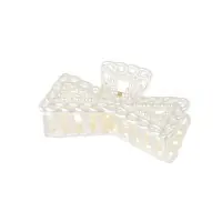 Крабик для волос &laquo;Синтия&raquo;, бант галант, 9 см, белый