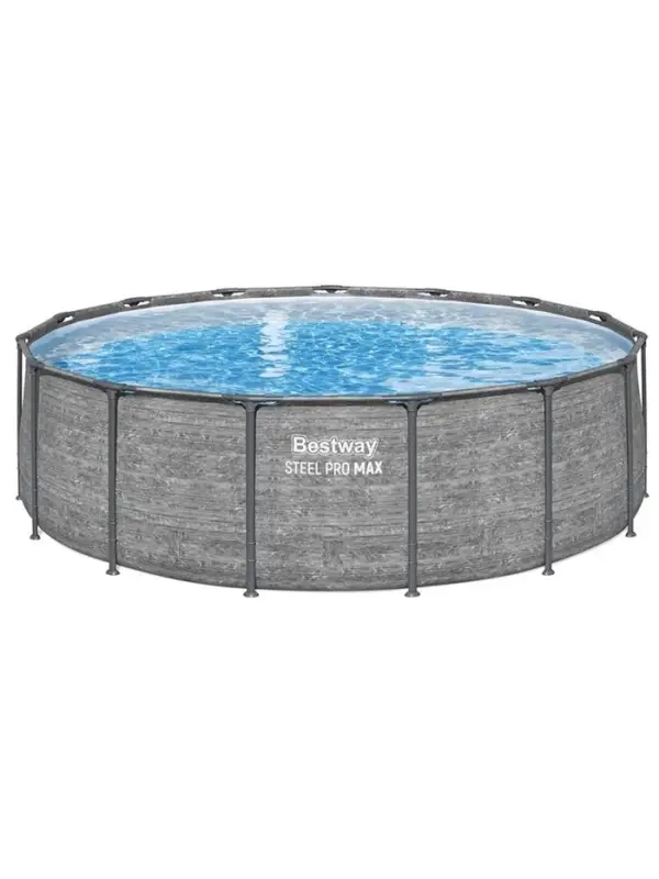 Бассейн каркасный Steel Pro Max, 457&times;122 см, круглый, цвет графит, 561PH Bestway