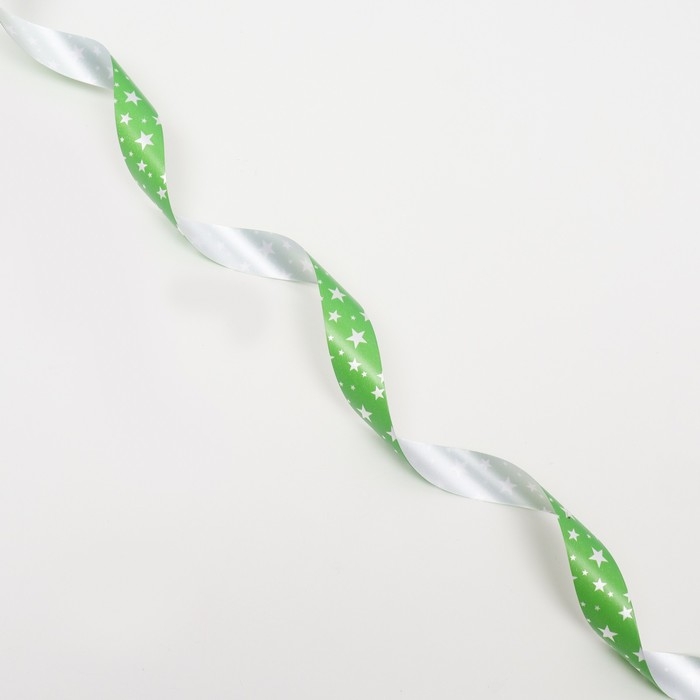 Новый год. Лента для декора и подарков, звезды, 2 см х 45 м Новый год. Лента для декора и подарков, звезды, 2 см х 45 м