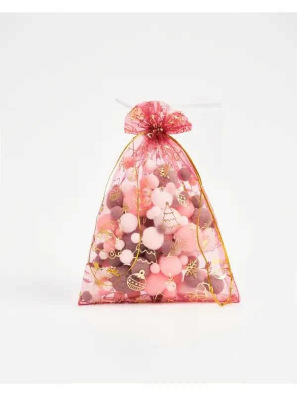 Мешочек подарочный органза «Новогоднее настроение», 16 × 24 см Мешочек подарочный органза «Новогоднее настроение», 16 × 24 см