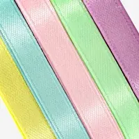 Атласная лента, набор 5 шт. &laquo;Пастельный&raquo;, 10 мм, 23&plusmn;1 м